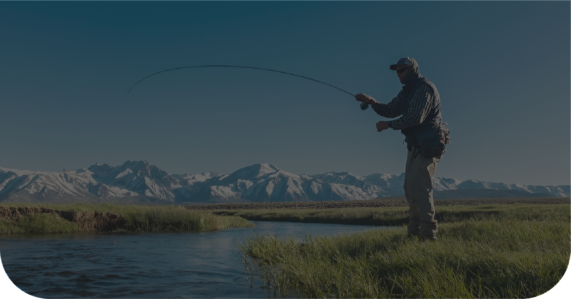 Patagonian landscape for trophy fishing with Digital Air